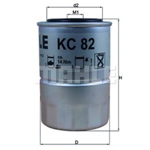 KC82D Топливный фильтр KNECHT    KC 82D 