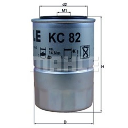 KC 82D Fuel Filter KNECHT