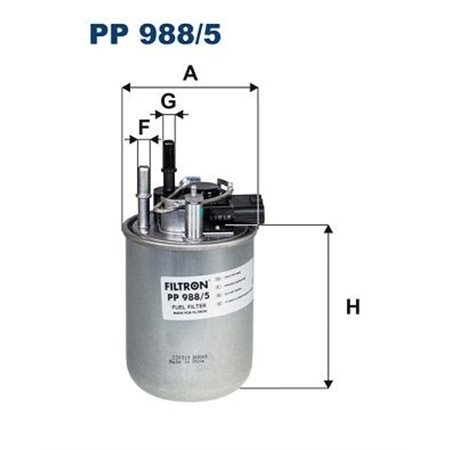 PP 988/5 Kütusefilter FILTRON