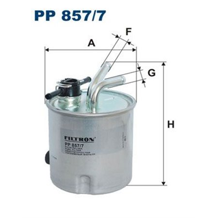 PP 857/7 Kütusefilter FILTRON