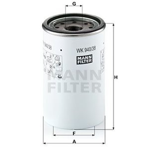 WK 940/38 x Fuel Filter MANN-FILTER - Top1autovaruosad