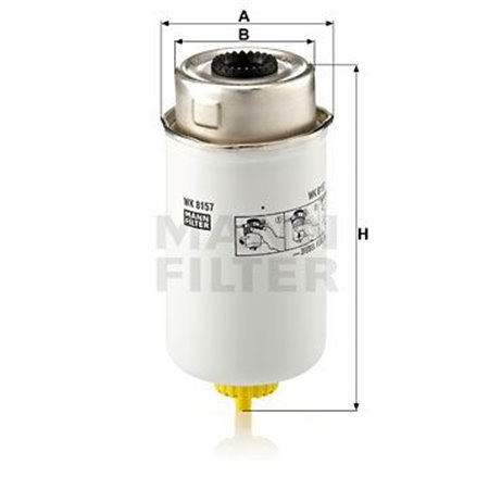 WK 8157  Fuel filter MANN FILTER 