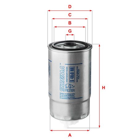 S 4H2O NR Fuel Filter SOFIMA