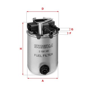 S 1061 NR Fuel Filter SOFIMA - Top1autovaruosad