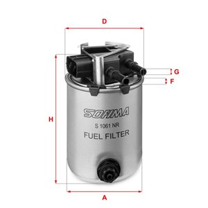 S1061NR  Fuel filter SOFIMA 