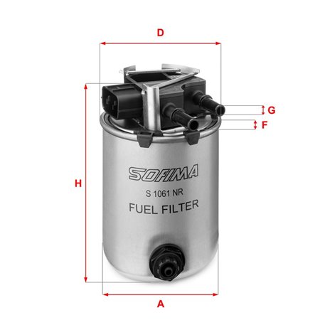 S 1061 NR Fuel Filter SOFIMA