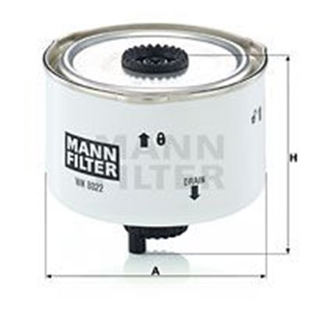 WK 8022 x Fuel Filter MANN-FILTER