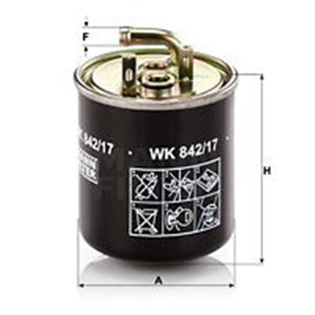 WK 842/17 Fuel Filter MANN-FILTER