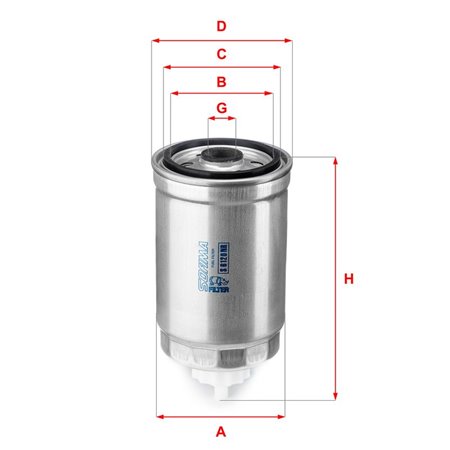 S 6120 NR Fuel Filter SOFIMA