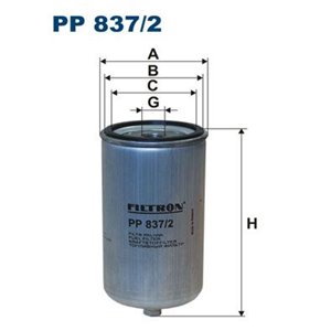 PP 837/2 Kütusefilter FILTRON - Top1autovaruosad