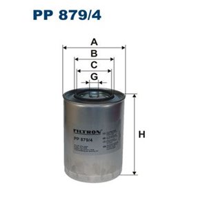 PP 879 4 Топливный фильтр FILTRON      - Top1autovaruosad