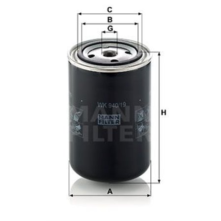 WK 940/19 Fuel Filter MANN-FILTER