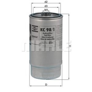 KC98/1 KNECHT Kütusefilter    KC 98/1 
