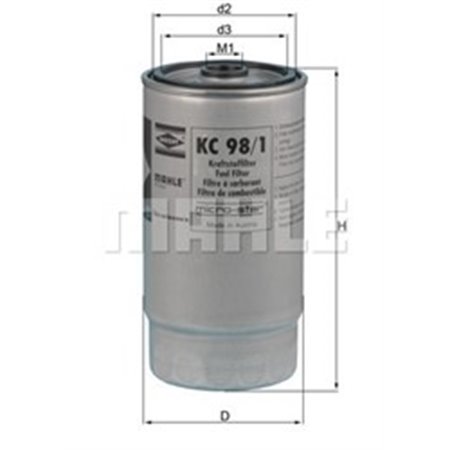 KC98/1 KNECHT Kütusefilter    KC 98/1 