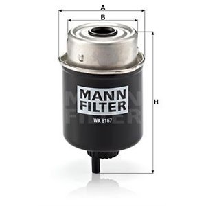 WK 8167 MANN FILTER Kütusefilter     