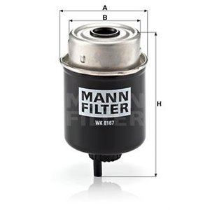 WK 8167 Топливный фильтр MANN FILTER      - Top1autovaruosad