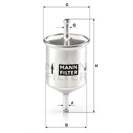 WK 66 Топливный фильтр MANN-FILTER