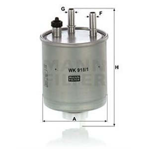 WK 918/1 Fuel Filter MANN-FILTER - Top1autovaruosad