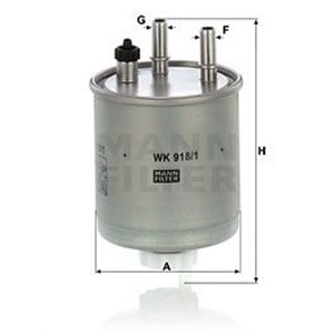 WK 918/1 Топливный фильтр MANN FILTER     