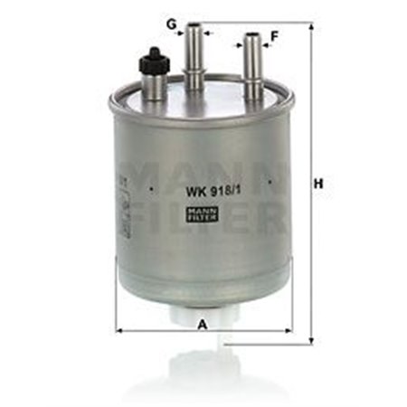 WK 918/1 Fuel Filter MANN-FILTER