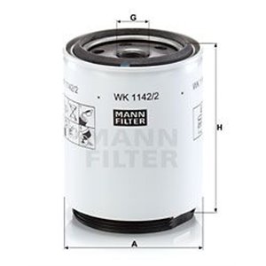 WK 1142/2 X Топливный фильтр MANN FILTER    WK 1142/2 x 