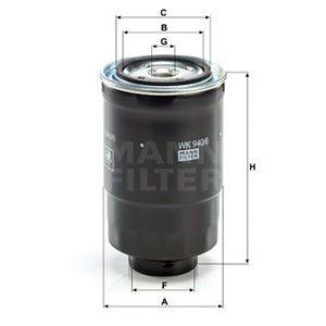 WK 940/6 x Fuel Filter MANN-FILTER - Top1autovaruosad