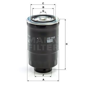 WK 940/6 X  Fuel filter MANN FILTER 