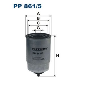 PP 861/5 Bränslefilter FILTRON - Top1autovaruosad