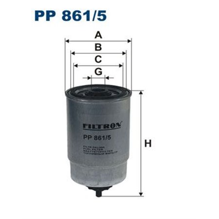 PP 861/5 FILTRON Kütusefilter     