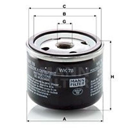 WK 78 Fuel Filter MANN-FILTER