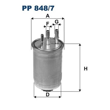 PP 848/7 Топливный фильтр FILTRON     