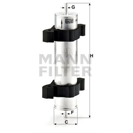 WK 521/2 Топливный фильтр MANN-FILTER