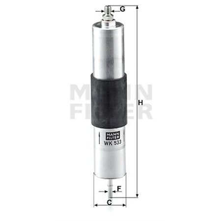 WK 533 Fuel Filter MANN-FILTER