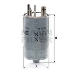 WK 853/20 Fuel Filter MANN-FILTER - Top1autovaruosad