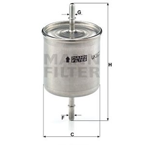WK 822 2 Топливный фильтр MANN FILTER     - Top1autovaruosad