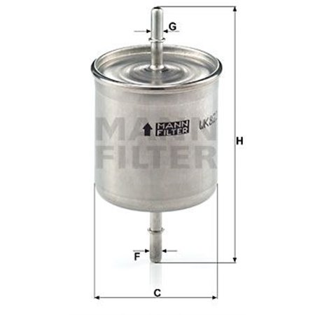 WK 822/2 Fuel Filter MANN-FILTER