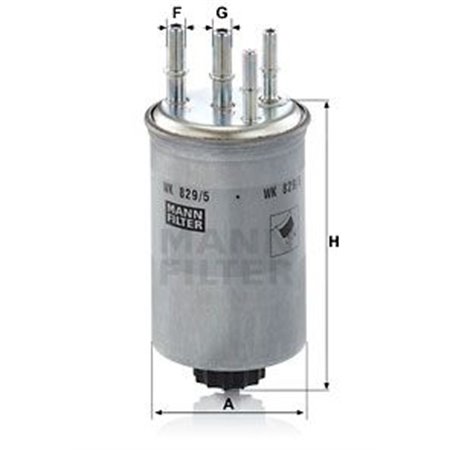 WK 829/5  Fuel filter MANN FILTER 