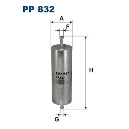 PP 832 Топливный фильтр FILTRON     