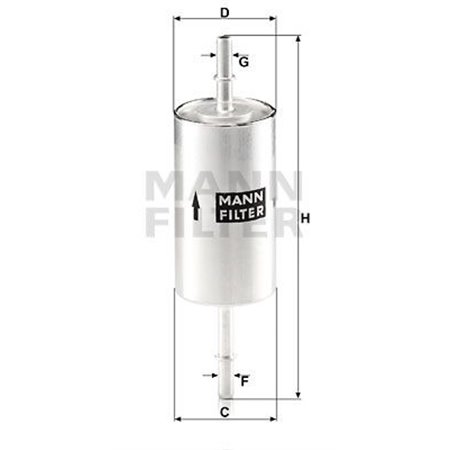WK 512/1  Fuel filter MANN FILTER 