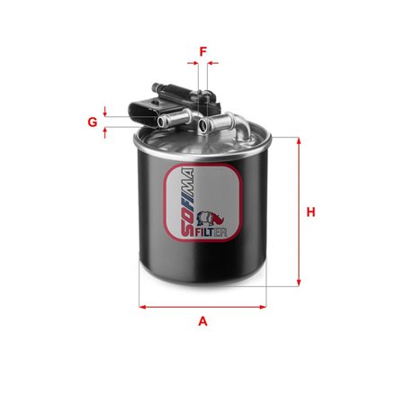 S 4148 NR Fuel Filter SOFIMA