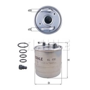 KL490D  Fuel filter KNECHT 