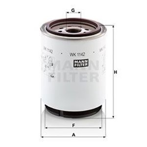 WK 1142 X Топливный фильтр MANN FILTER    - Top1autovaruosad