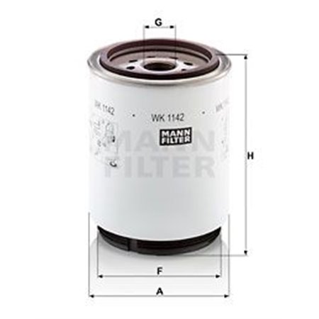 WK 1142 x Топливный фильтр MANN-FILTER