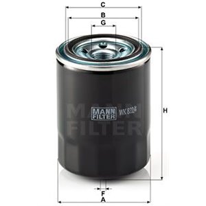 WK 822/4  Fuel filter MANN FILTER 