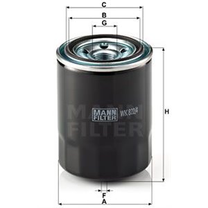 WK 822/4 Топливный фильтр MANN-FILTER - Top1autovaruosad