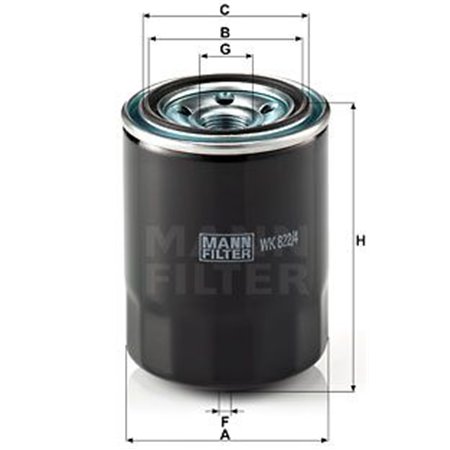 WK 822/4 Fuel Filter MANN-FILTER