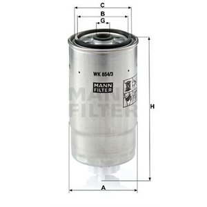 WK 854/3  Fuel filter MANN FILTER 