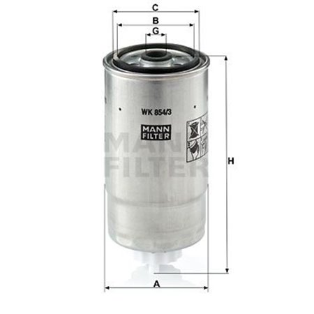 WK 854/3 Fuel Filter MANN-FILTER