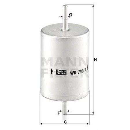 WK 730/5 Fuel Filter MANN-FILTER