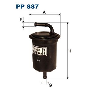PP 887 Топливный фильтр FILTRON      - Top1autovaruosad